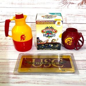 USC Trojans Musical Car Horn Tailgate Set NWT